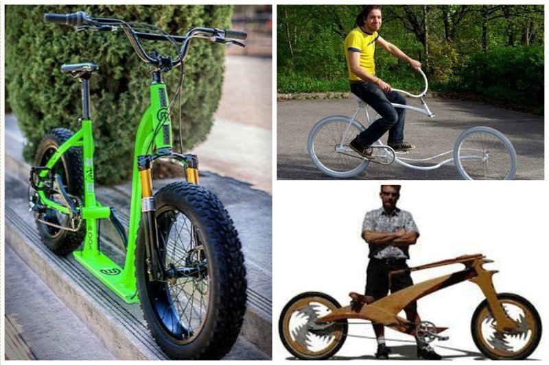 Современные  велосипеды от изобретателей
