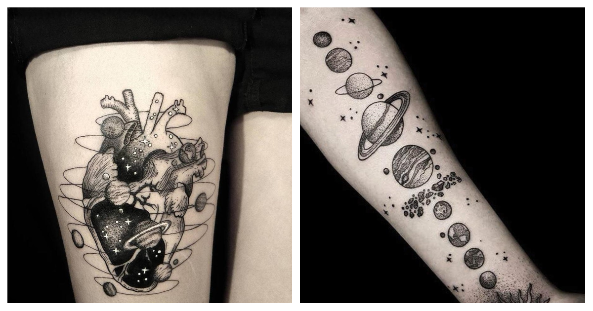 В поисках звезд: космические татуировки от Ника Сквер.