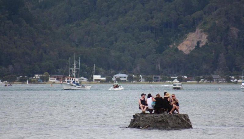 Новозеландцы насыпали остров, чтобы выпить алкоголя в новогоднюю ночь