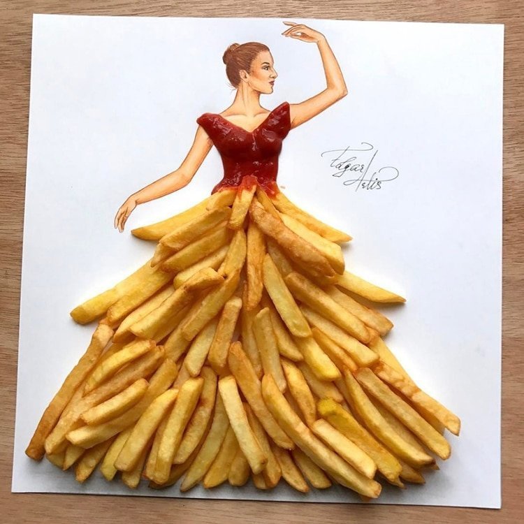 Платье картошка