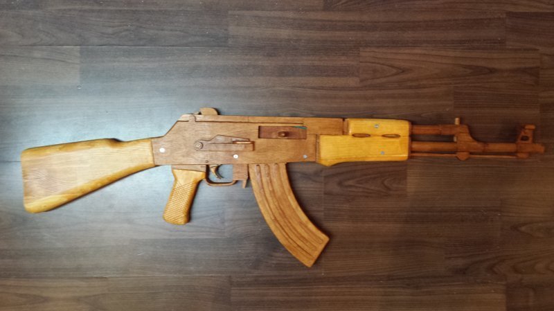 Деревянный резинкострел АК47 своими руками