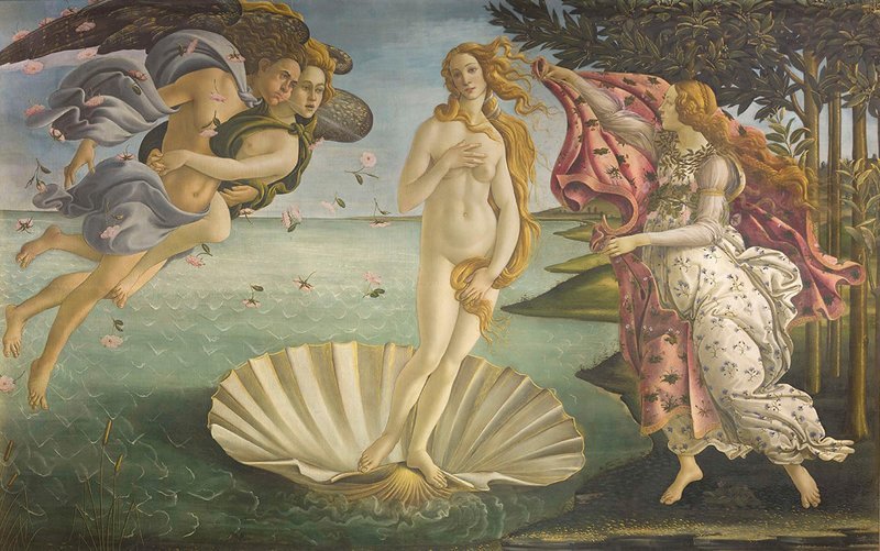 «Рождение Венеры», Сандро Боттичелли, 1484-1486