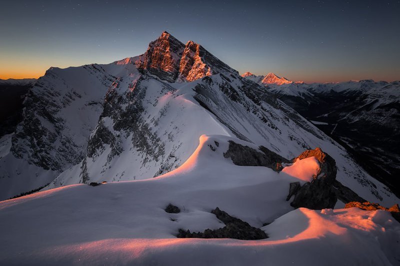 Вид на гору Лоуренс Грасси с пика Ха Линг, Канада