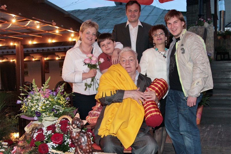 Михаил Державин с семьей, 2008 год.