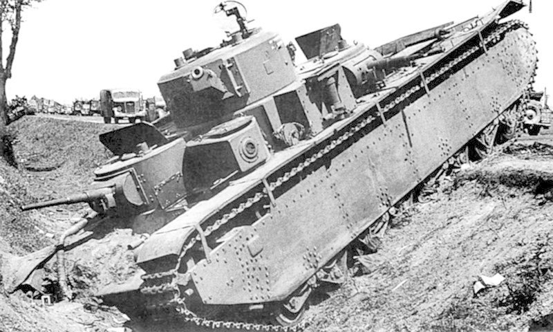 Эксплуатация и ТТХ тяжелого танка Т-35