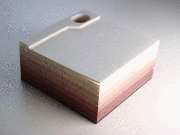 Этот блокнот показывает разные объекты после того, как его полностью используют