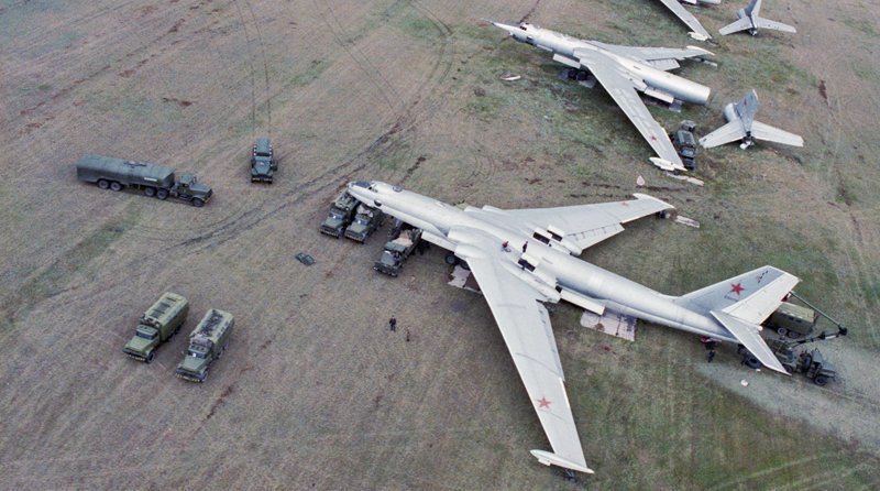 Площадка ликвидации стратегических бомбардировщиков М-4, 1 июля 1989 г. 