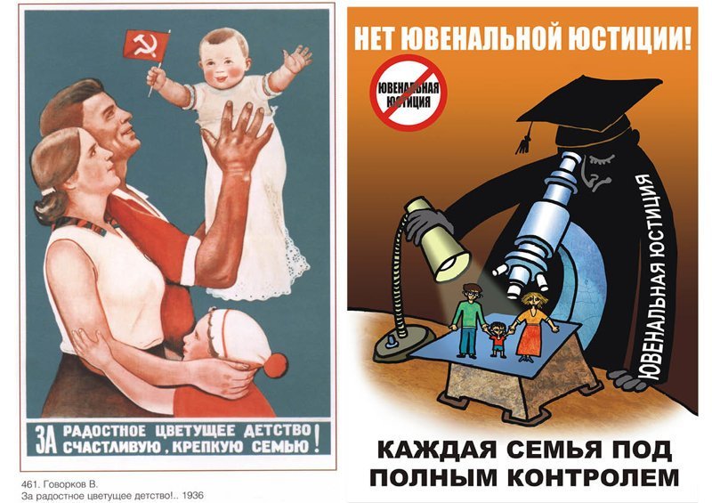 Семья и дети на плакатах: в СССР и сейчас. Очень наглядная агитация