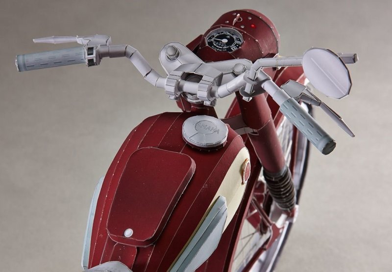 Yamaha предлагает склеить свою первую модель мотоцикла из бумаги
