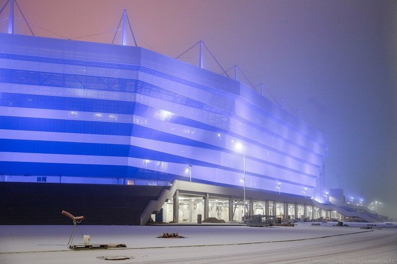 На калининградском стадионе к ЧМ-2018 включили подсветку