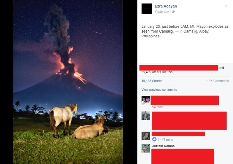 Красота катастрофы: на Филиппинах началось извержение вулкана