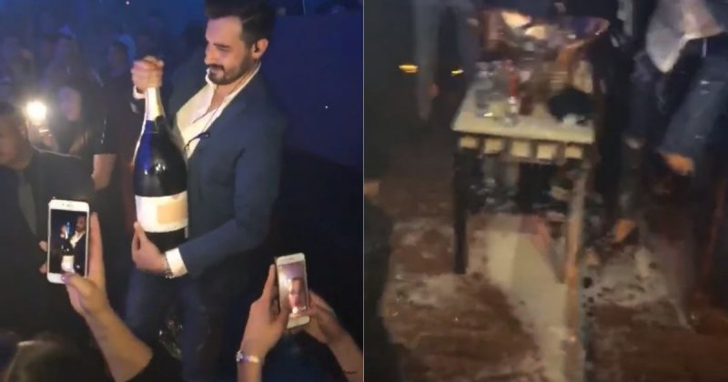 Посетитель ночного клуба Ибицы уронил бутылку шампанского за $42000 