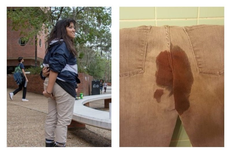 Студенты университета Флориды возмутились отсутствием бесплатных тампонов и испачкали штаны