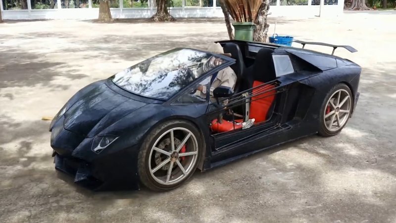 Китаец построил маленький Lamborghini с двигателем от мотоцикла