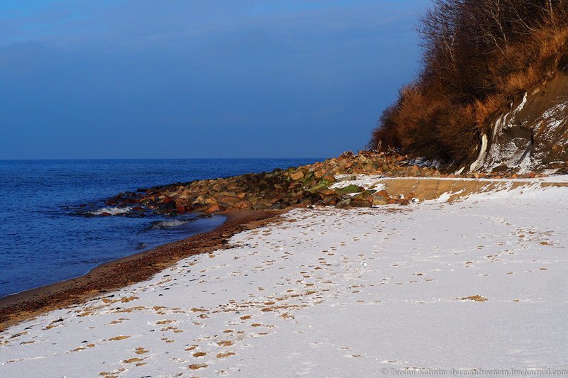 Зимнее Балтийское море. Поход-ка через мыс Таран