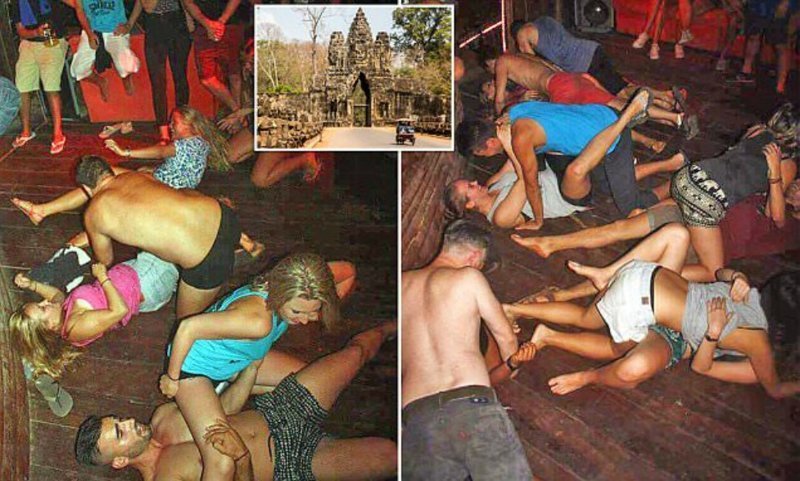 Группу туристов арестовали в Камбодже за «порнографический танец»