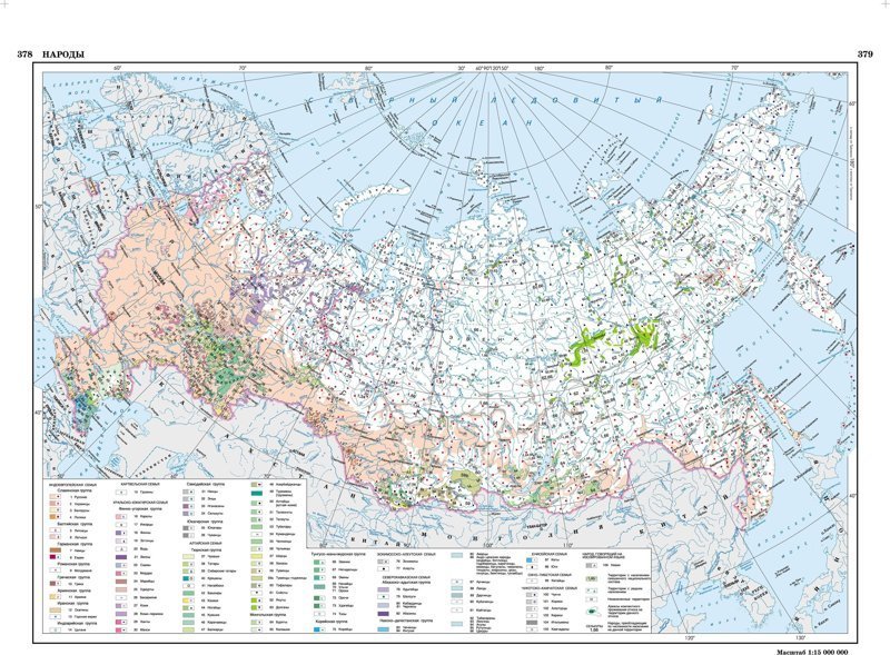 если посмотреть на карту Народов, населяющих Россию