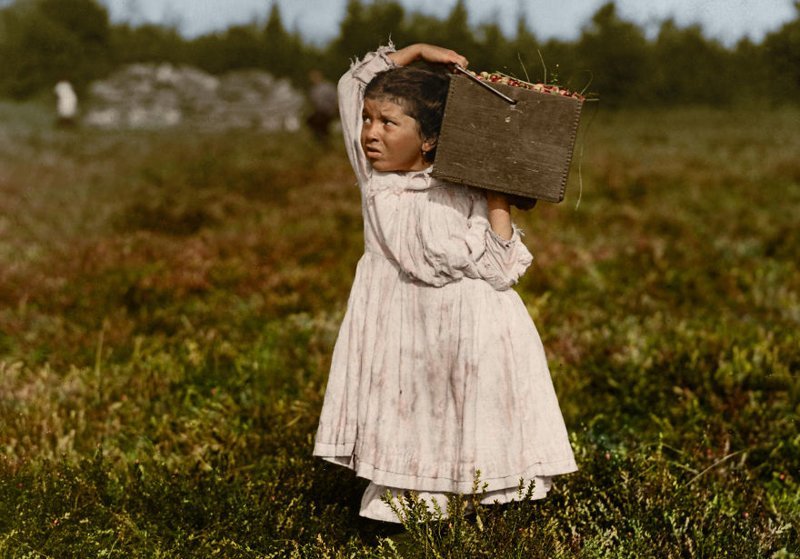 Дженни Камилло, 8 лет, сборщица клюквы. Пембертон, Нью-Джерси, 1910
