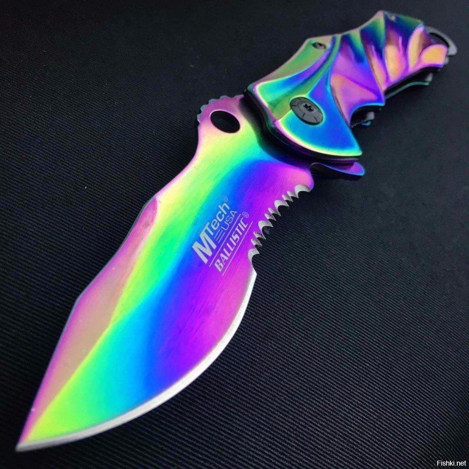Нож хамелеон. Цветные ножи.