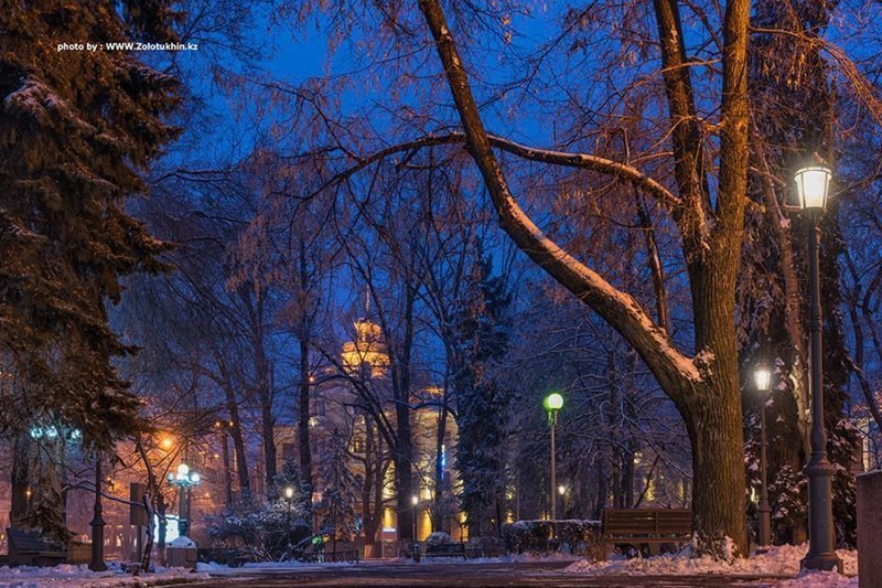 Алма-Ата Январь Краски города
