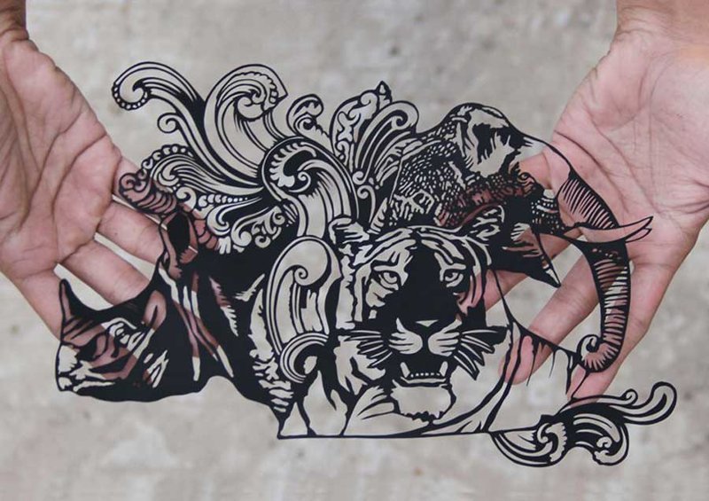 Изящные творения Парта Котекара, вырезанные из бумаги