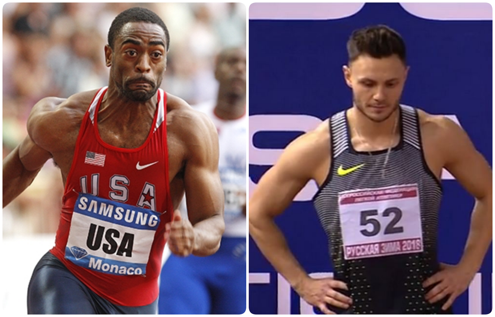 Спортсмены про допинг. Тайсон Гэй допинг. Американские спортсмены допинг. Американец спортсмен. Сравнение американской и Российской спортсменки.