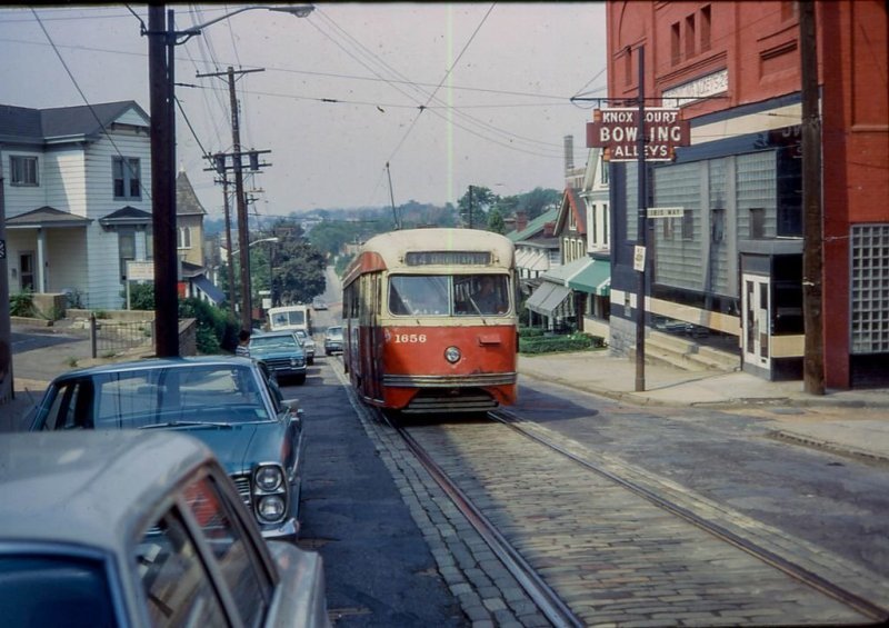 Питтсбург 60-х. Трамваи и автомобили