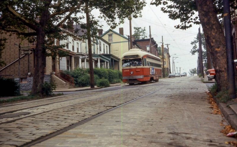 Питтсбург 60-х. Трамваи и автомобили
