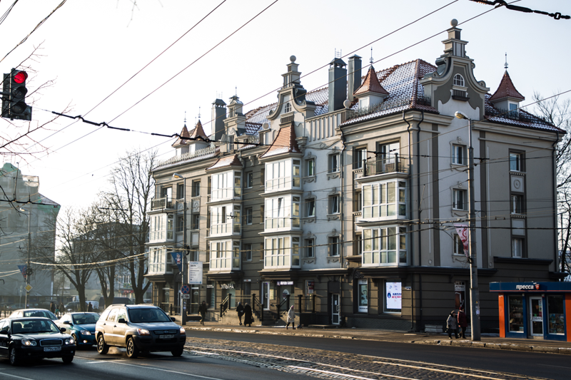 В Калининграде открыли все Хрущёвки на нечётной стороне Ленинского проспекта