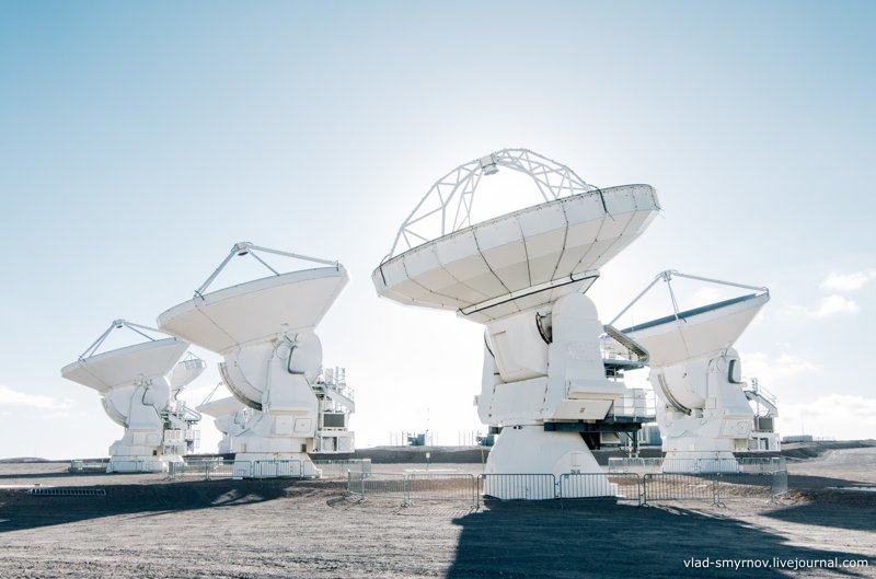 Комплекс радиотелескопов в пустыне Атакама - ALMA
