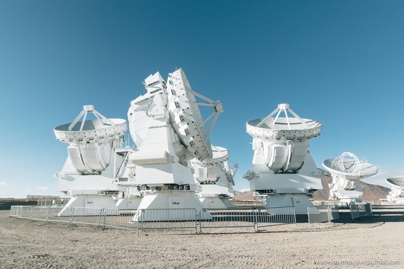Комплекс радиотелескопов в пустыне Атакама - ALMA