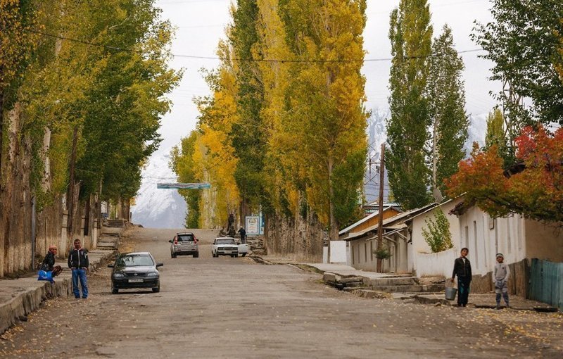 Типичный поселок в Таджикистане
