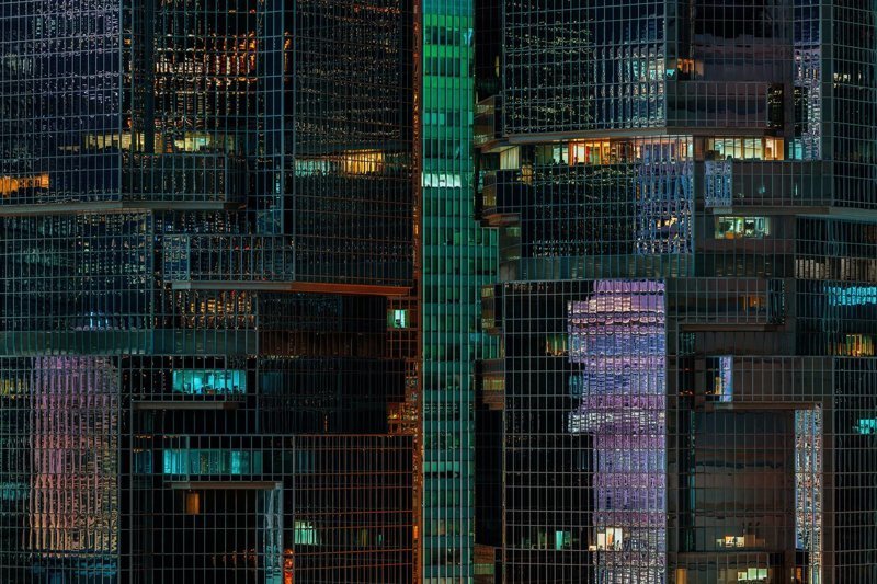 Геометрические узоры городских зданий