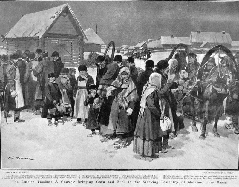 Первая русская революция и голод в России