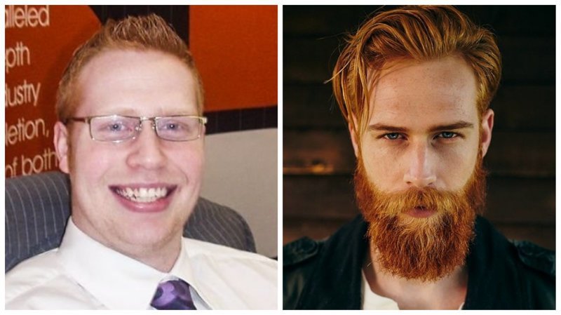 Парикмахер посоветовал парню отрастить бороду - и это полностью изменило его жизнь