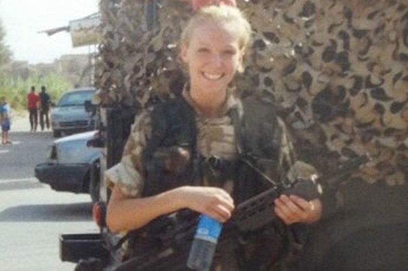 Катрина Ходж в Ираке в 2005 году