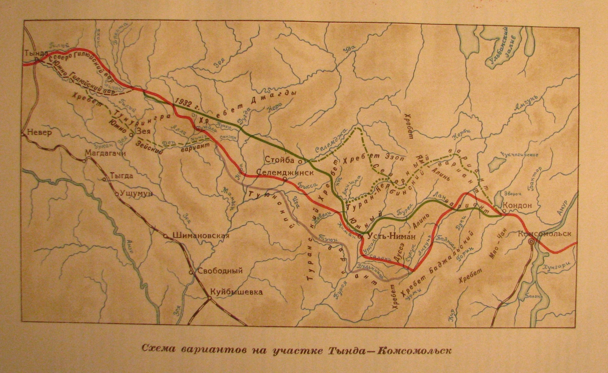 Байкало амурская магистраль на карте контурной