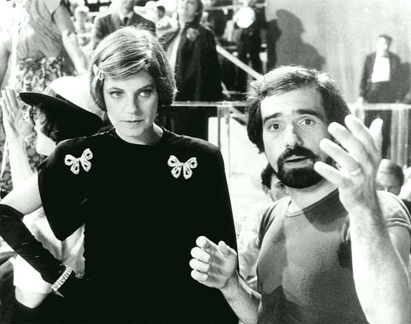 Джулия Филлипс и Мартин Скорсезе на съемочной площадке «Нью-Йорк, Нью-Йорк» 1977 года.