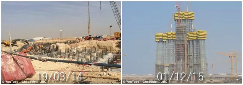 На западе Саудовской Аравии строится самое высокое здание в мире - небоскреб Джедда-тауэр, высота которого составит рекордные 1000 метров