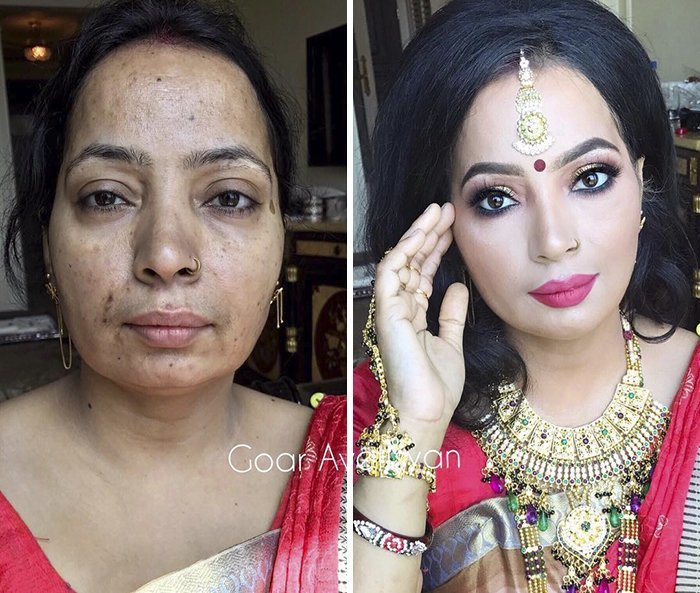 Мать двоих детей никогда прежде не делала макияж, даже на собственную свадьбу