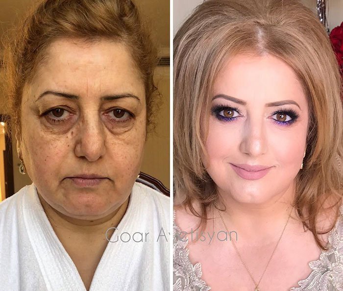 Чудеса преображения девушки до и после нанесения макияжа thumbnail