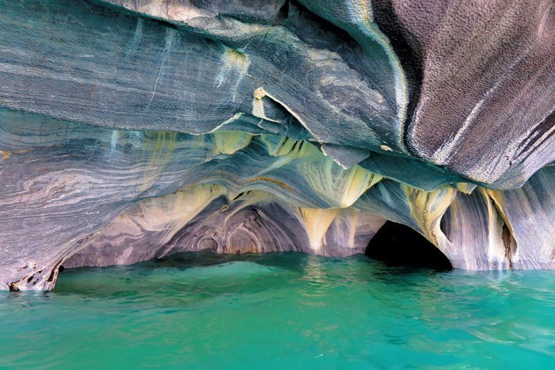 Чили. Мраморные пещеры озера Хенераль Каррера