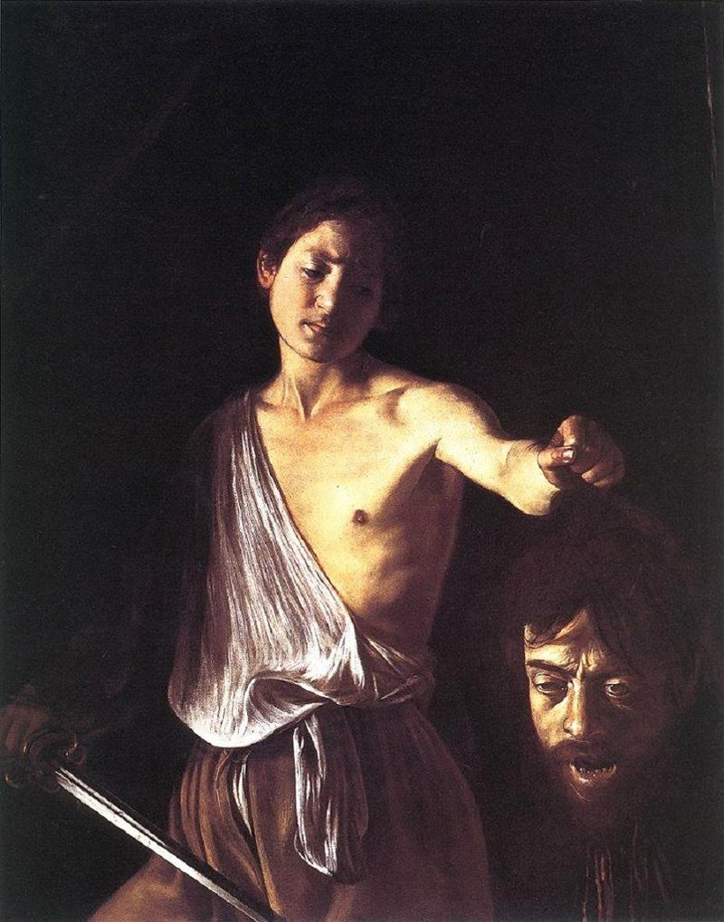 Караваджо "Давид с головой Голиафа" , 1610 год