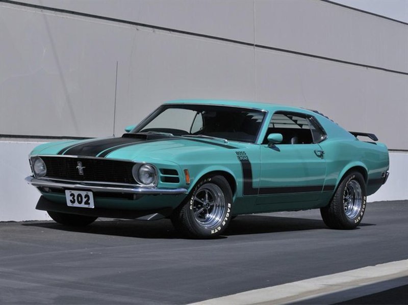 6. 1970 Boss 302 Mustang.