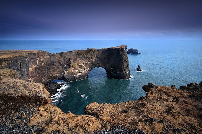 Арка Диролайи завораживающе, исландия, красота, пейзажи, путешествия, фото, фотоотчет, фоторепортаж