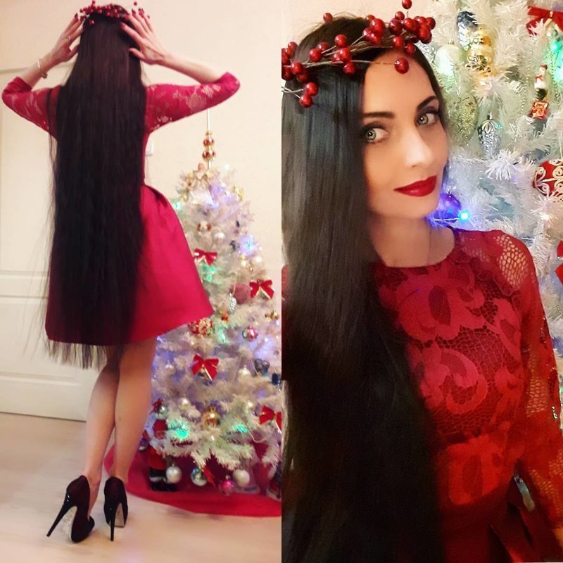 Ольга Демидова — 44-летняя «Рапунцель» с полутораметровыми волосами