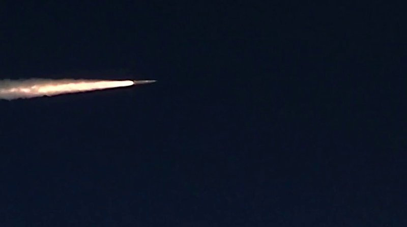Опубликованы кадры испытаний гиперзвуковой ракеты «Кинжал»