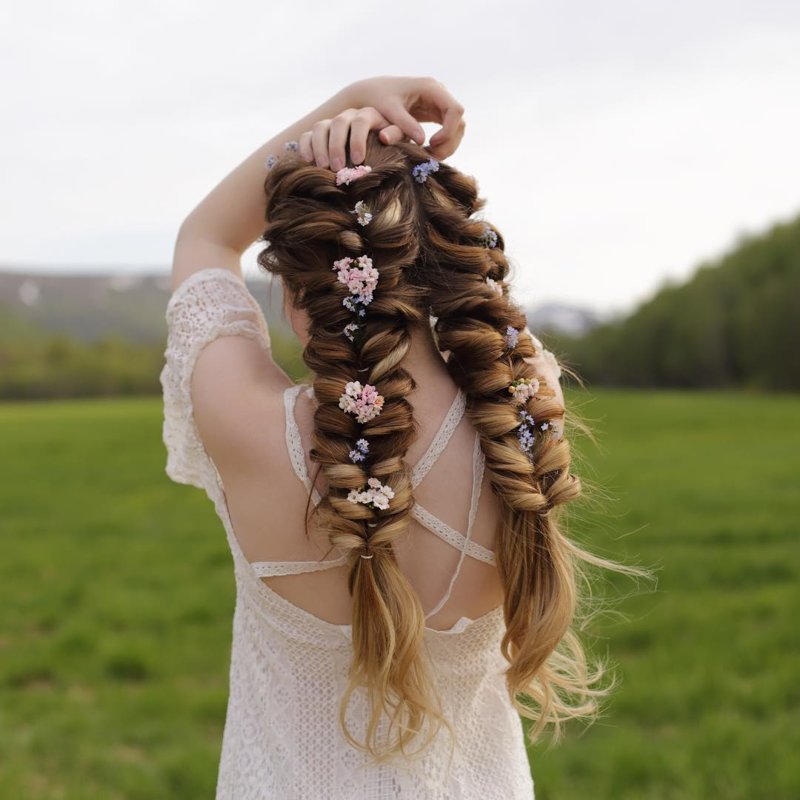 Сестрички из Норвегии плетут такие косы, что закачаешься