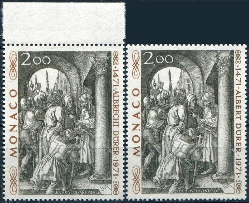 На почтовой марке имя художника  Альбрехта Дюрера ошибочно написано как "ALBERT" вместо "ALBRECHT" - марка оценена в 4500 долларов