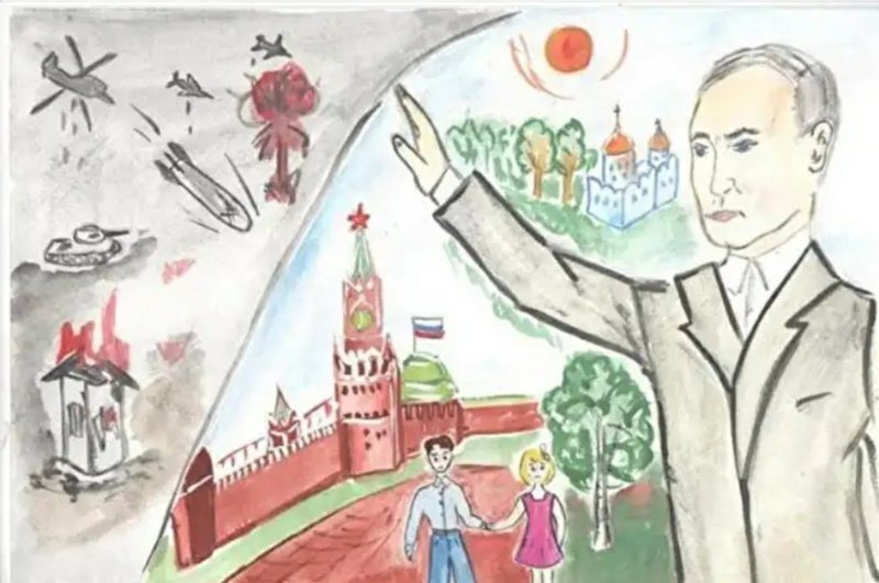 Дети рисуют Путина